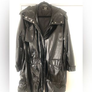 Patent leather Rain Coat